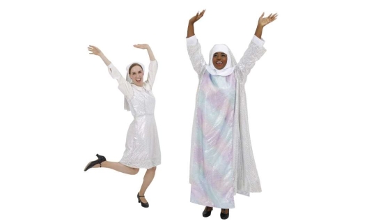Rental Costumes for Sister Act - White and Silver Habits Deloris and Mary Roberts