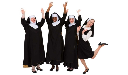 Rental Costumes for Sister Act - Traditional Habits Deloris, Mary Roberts, Mary Lazurus, and Mary Patrick