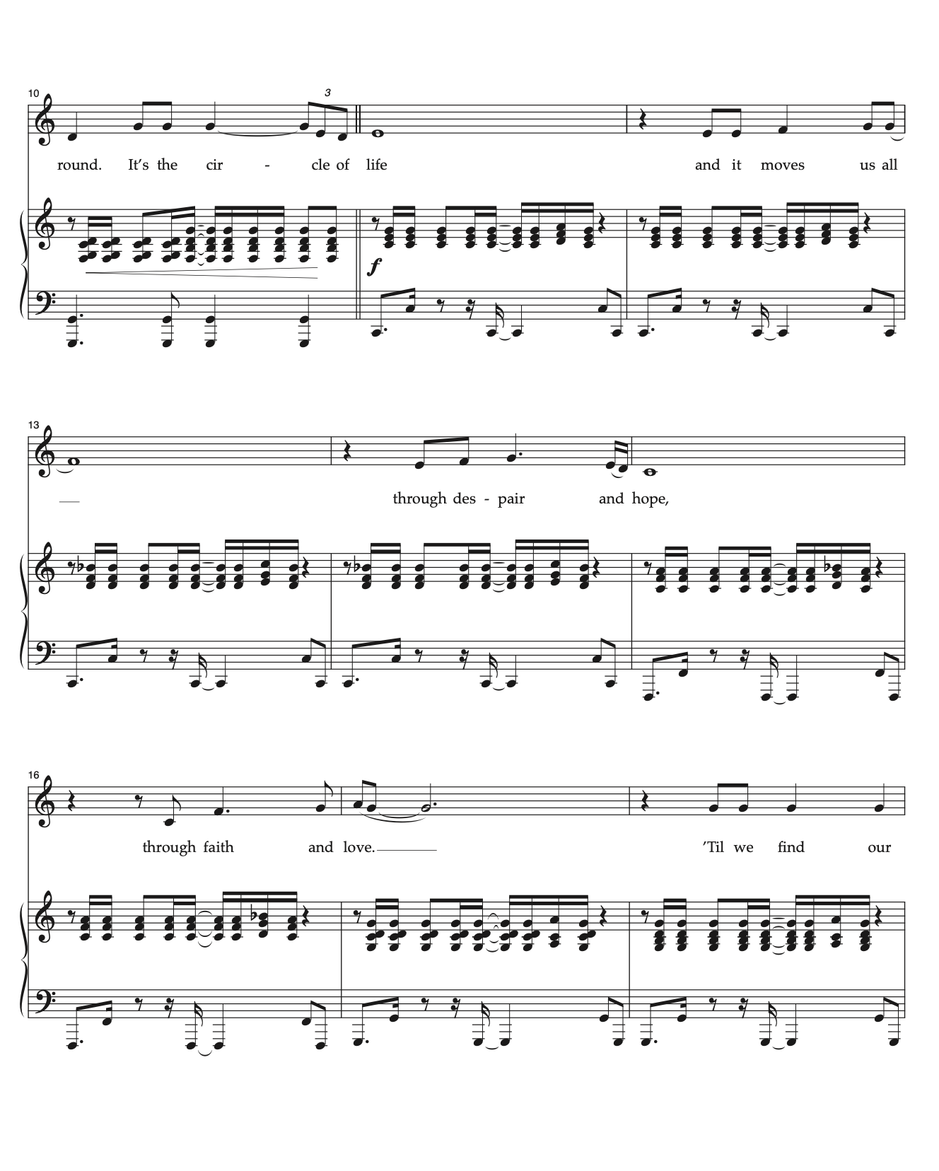 circle of life ensemble