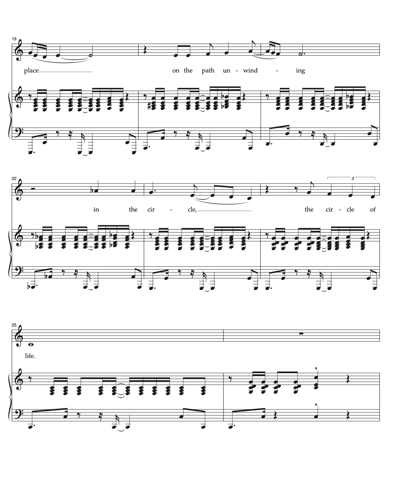 circle of life ensemble