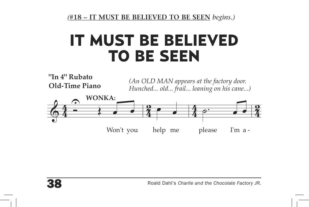 It Must Be Believed To Be Seen