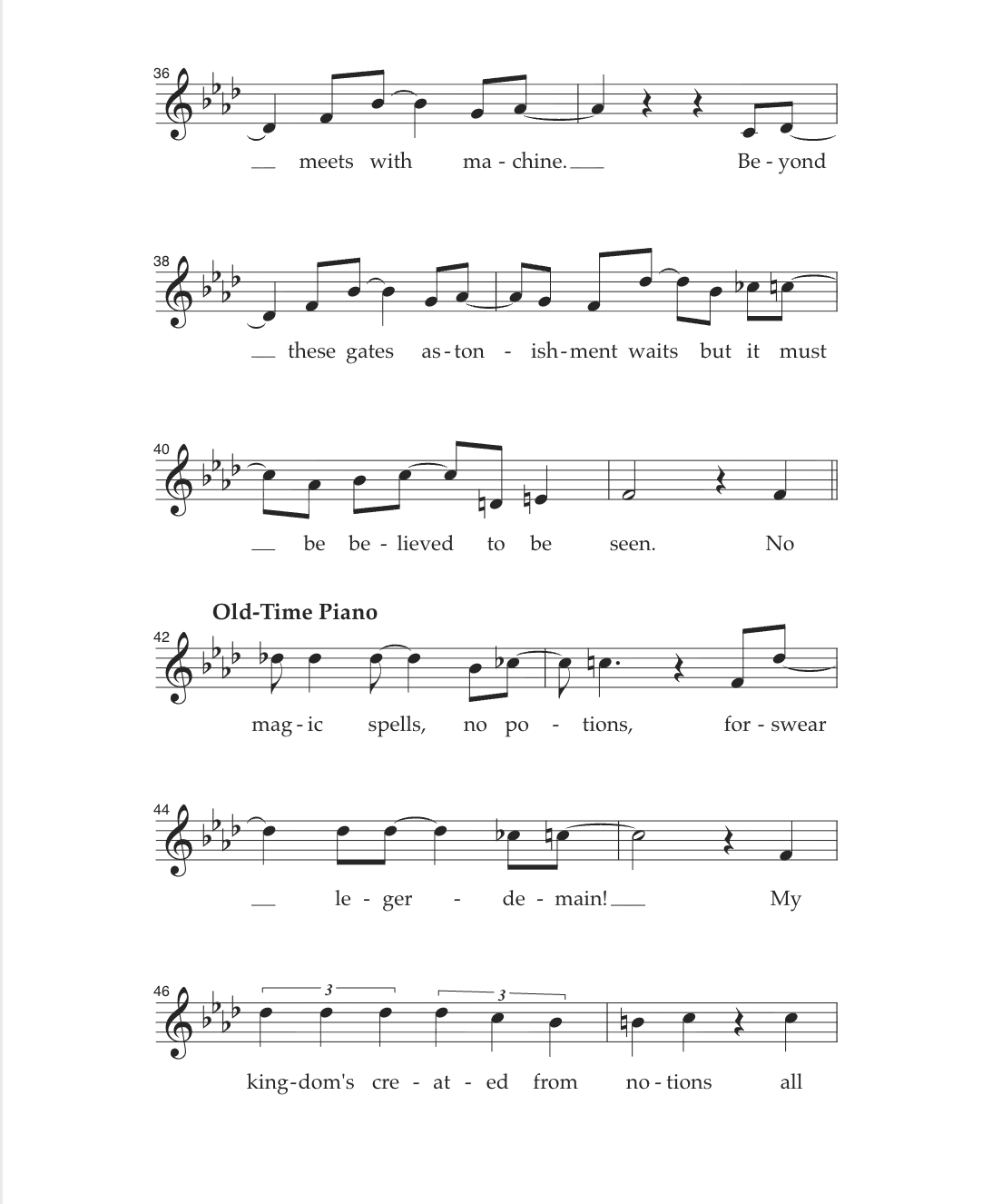 It Must Be Believed To Be Seen