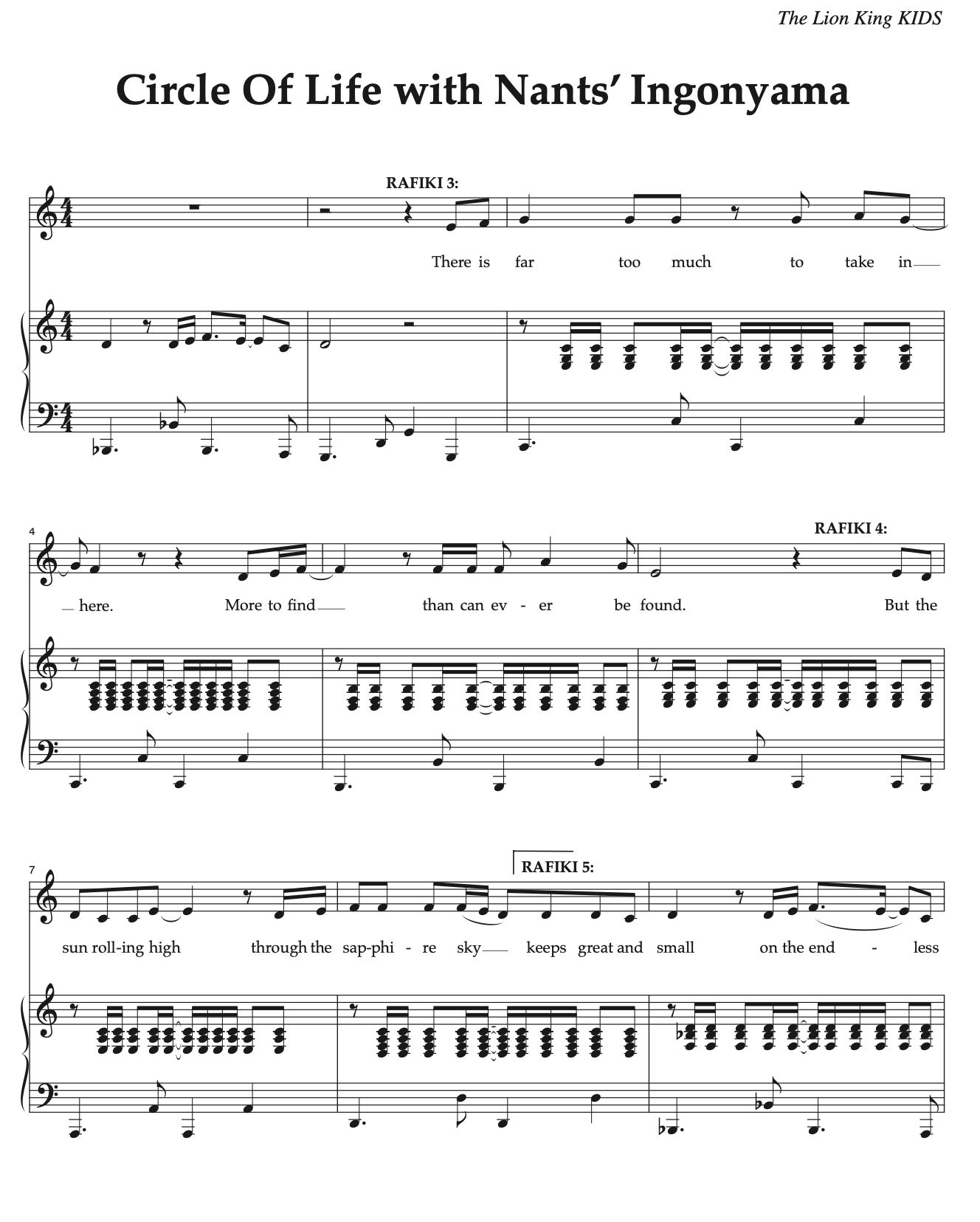 Rafiki Circle of Life JR