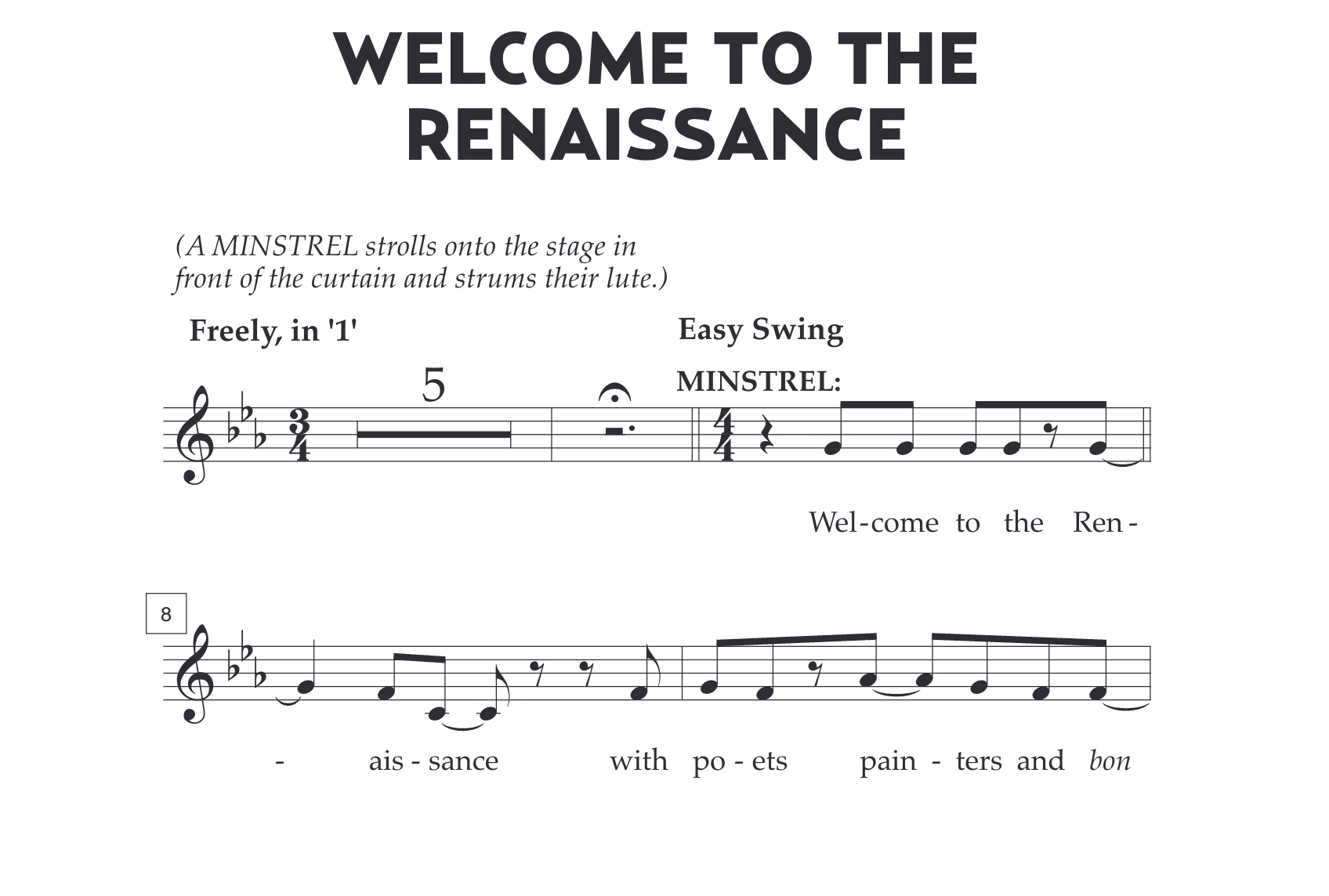 Welcome to the Renaissance