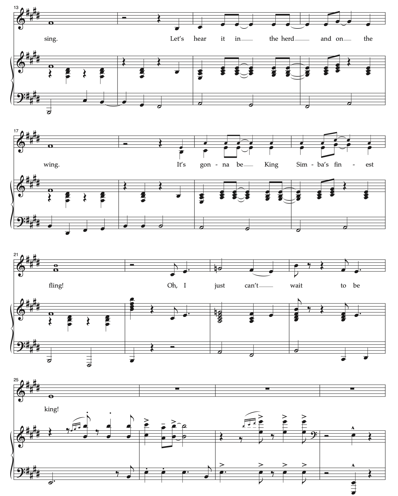 I Just Can't Wait to be King - Young Simba and Young Nala