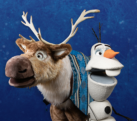 Official Olaf and Sven Frozen Puppet Rentals 