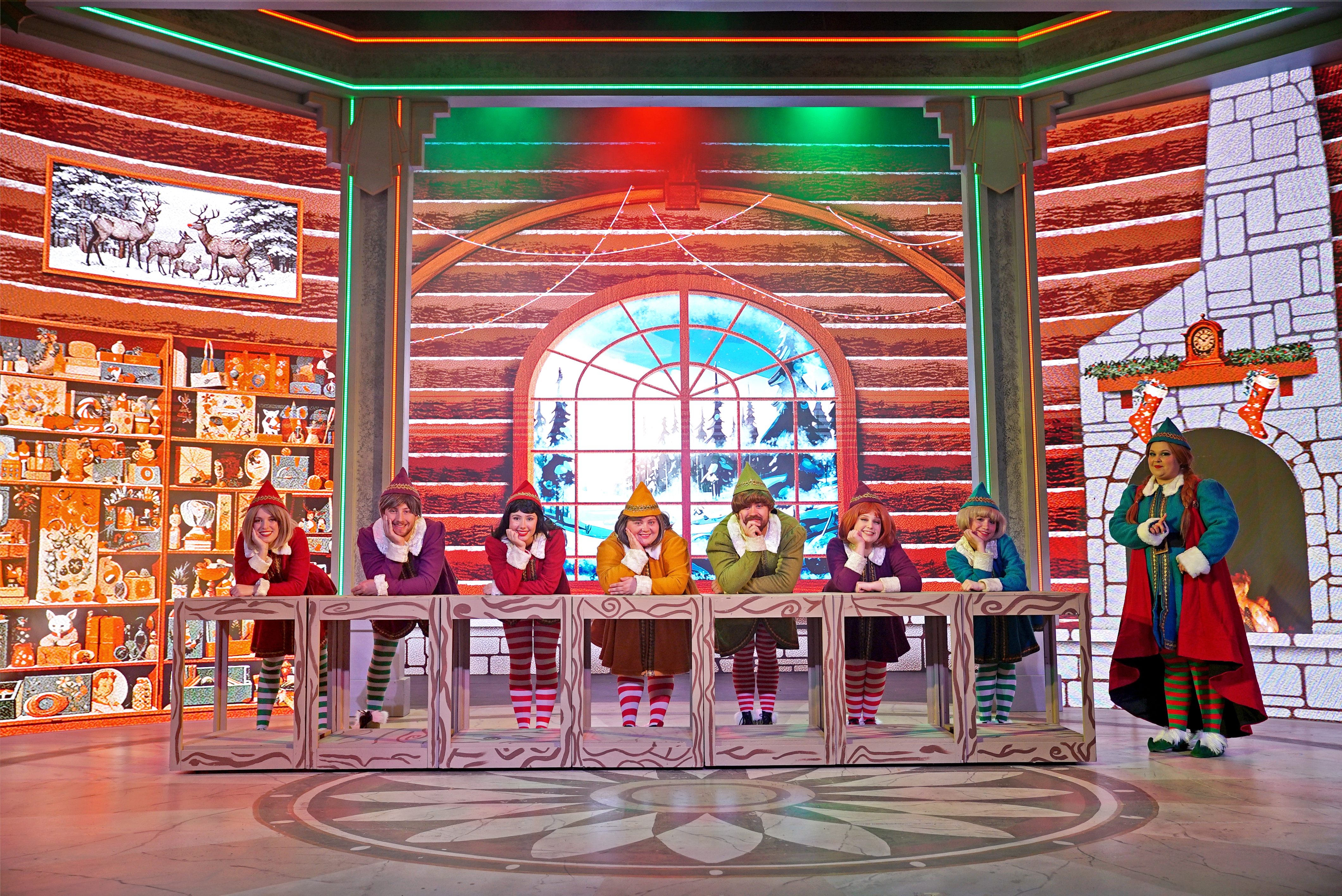 The Company of The Santa Switch. Photo Credit: Niko Stamos