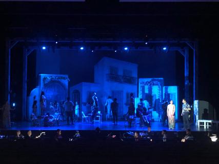 Mamma Mia broadway set rental scenery pieces