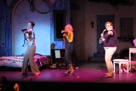 Mamma Mia broadway set rental scenery pieces