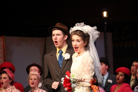 Guys & Dolls - Miss Adelaide & Nathan Detroit Wedding Costumes