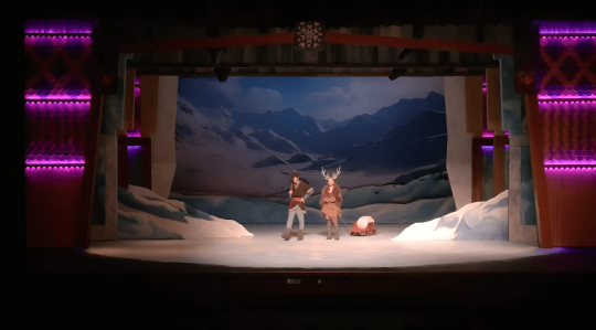 Frozen jr set scenic rental - Front Row Theatrical Rental - snow drifts