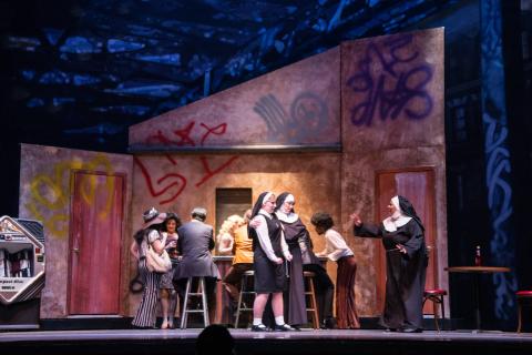 Sister Act broadway set rental ---- Night Club --- Stagecraft Theatrical 800-499-1504