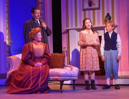 Mary Poppins Broadway Musical Costume Rental Package - Mr. Banks, Mrs. Banks and the children - Front Row Theatrical - 800-250-3114