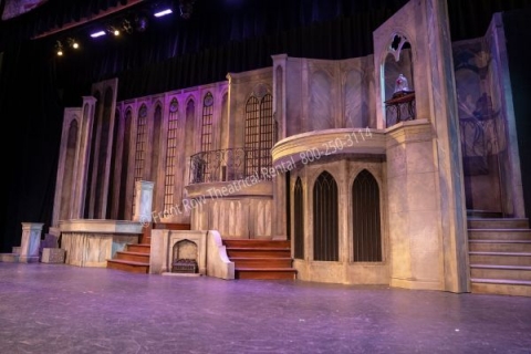 Beauty and the Beast Castle- set rental - Front Row Theatrical - 800-250-3114