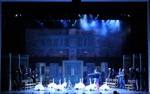 Set from The Gateway's 2015 production of Billy Elliot.