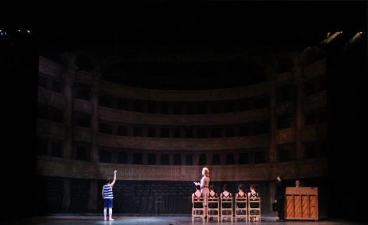 Set from The Gateway's 2015 production of Billy Elliot.