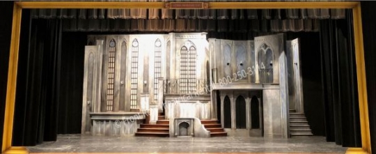 Beauty and the Beast Castle- set rental - Front Row Theatrical - 800-250-3114