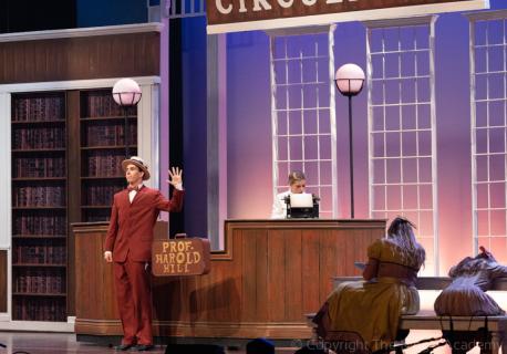 Music Man rental set - Front Row Theatrical Rental -  library set - 800-250-3114