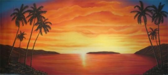 Grosh Tropical Beach Backdrops used in productions of Guys and Dolls