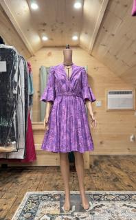 Delia Deetz Purple Swirl Dress