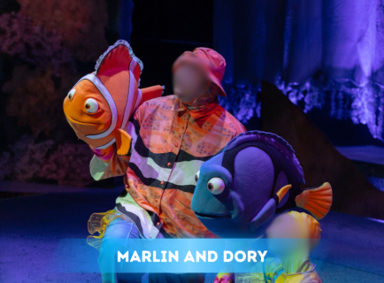 Marlin and Dory puppet