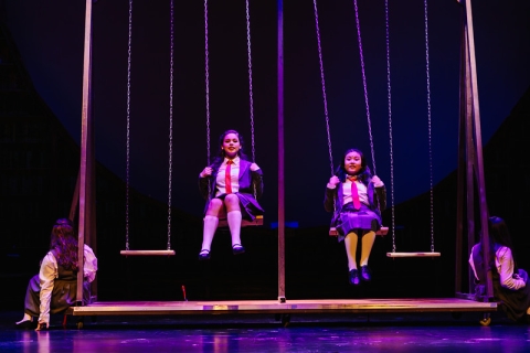 Matilda the musical swing set rental set - front row theatrical rental - 800-250-3114