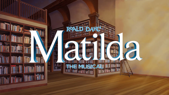 A library with the Matilda logo curtain warmer