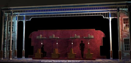 Music Man Premium Set Rental - Train- Front Row Theatrical Rental  - 800-250-3114