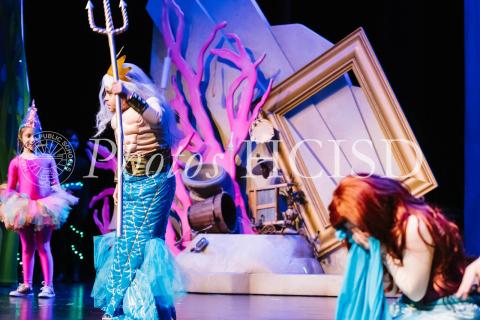 little mermaid animated movie broadway set rental scenery