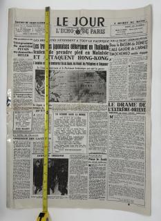 A vintage French newspaper