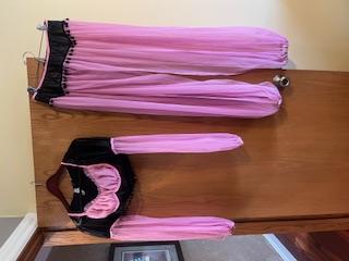 pink/black harem costume