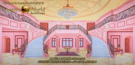 Sorority House Scenic Backdrop