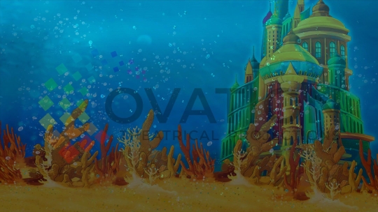 little mermaid projection set