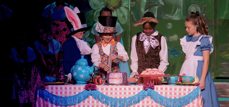 Production photo of Disney's Alice in Wonderland JR.