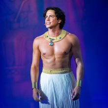 Jacob Dickey as Moses, Photo by Leavitt Wells / Tuacahn Amphitheatre, Prince of Egypt, 2018