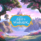 A colorful forest showing a castle in the background with the logo of Disney's Alice in Wonderland JR