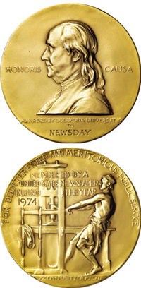 The Pulitzer Prize Medallion
